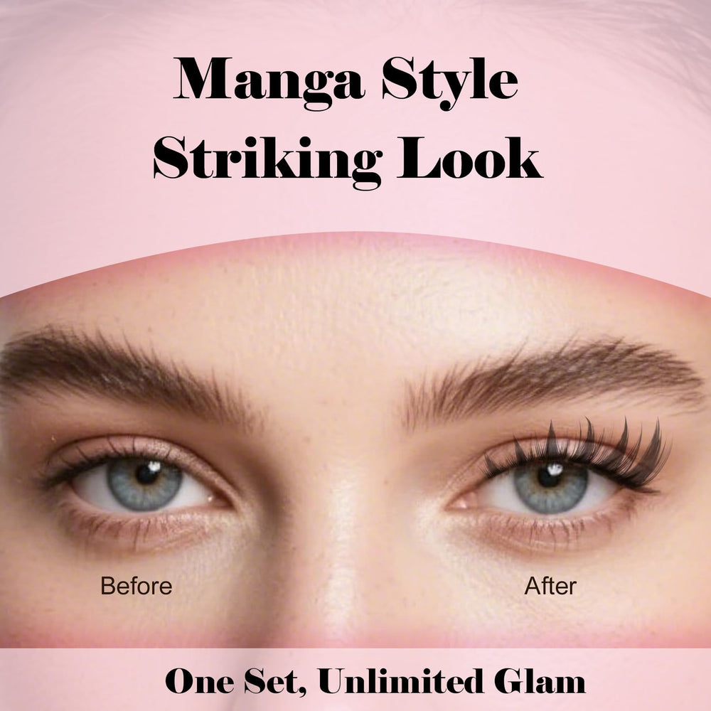 Kisslily wispy fairy eyelash clusters closeup highlighting light natural-feel lashes