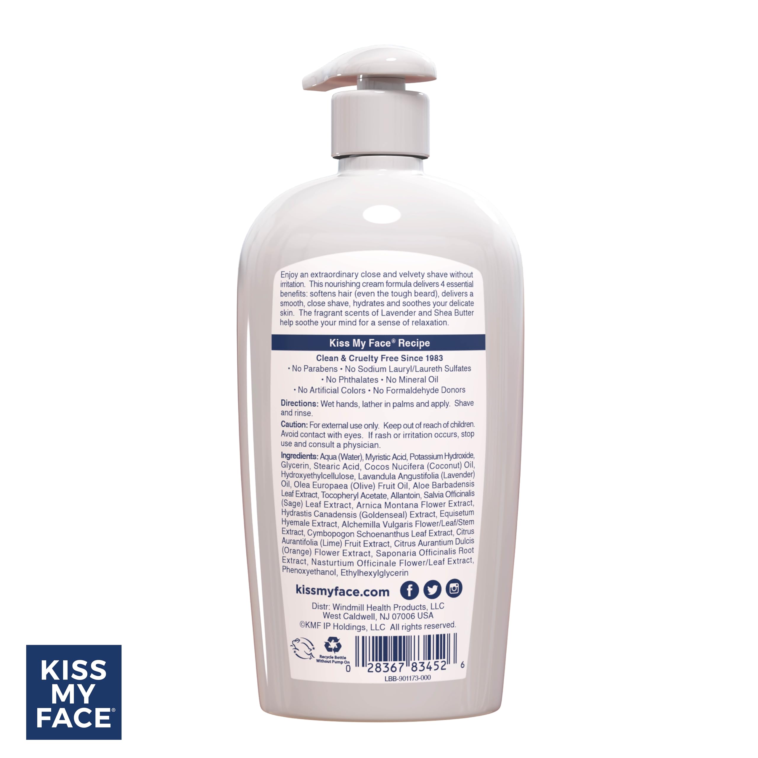 Kiss My Face Moisture Shave family-use setup, a versatile 4-pack for shared bathrooms.