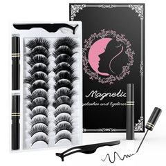 Kistep Magnetic Eyelashes Kit – eyeliner collection closeup for natural, precise lash look.