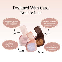 Kitsch Bar Soap Saver Bag promotes bottle-free routines and reduces plastic waste in daily showers.