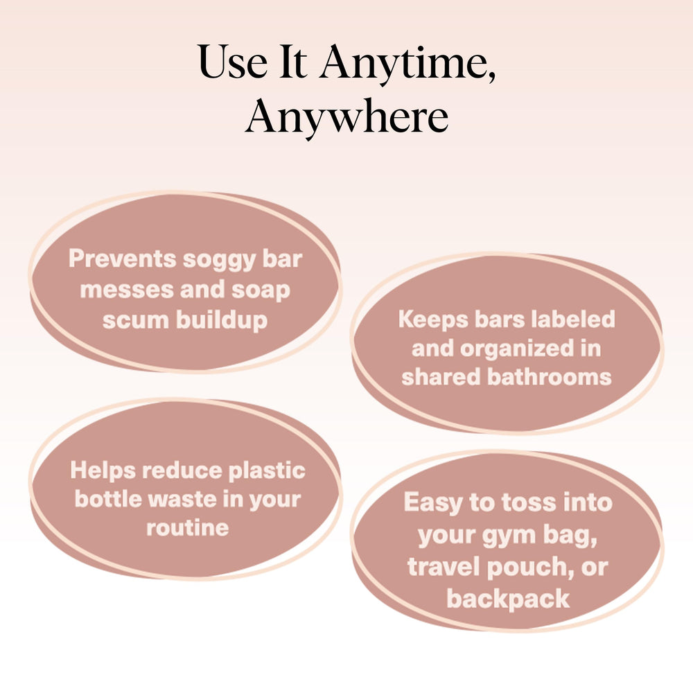 Kitsch Bar Soap Saver Bag is machine washable for long lasting use.