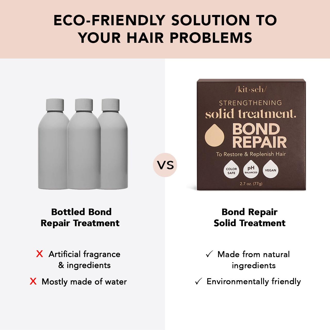 Kitsch Bond Repair Hair Mask featuring baobab protein boosts moisture and resilience.