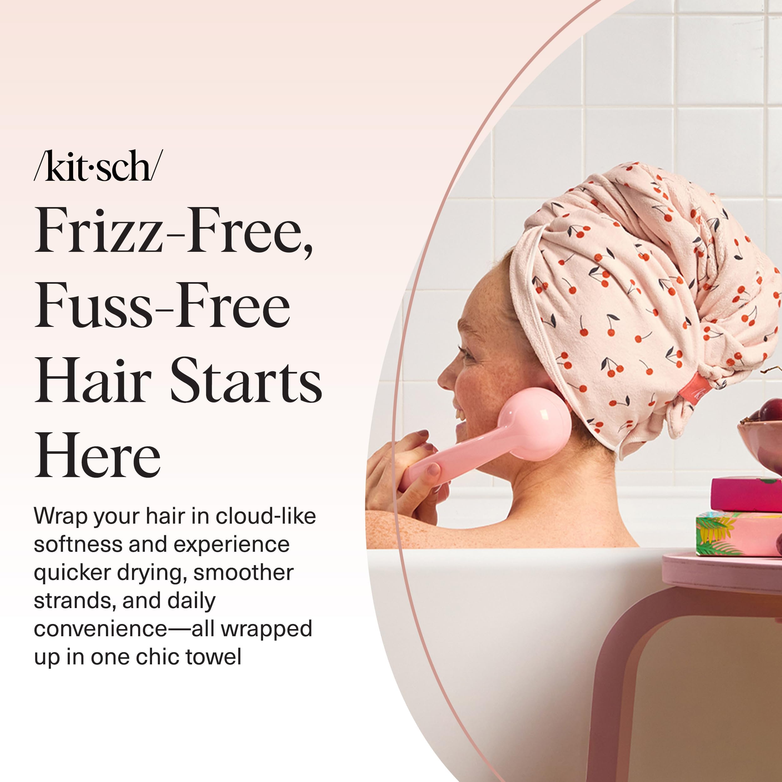 Kitsch care guide for microfiber towel extends its life with proper washing and drying.