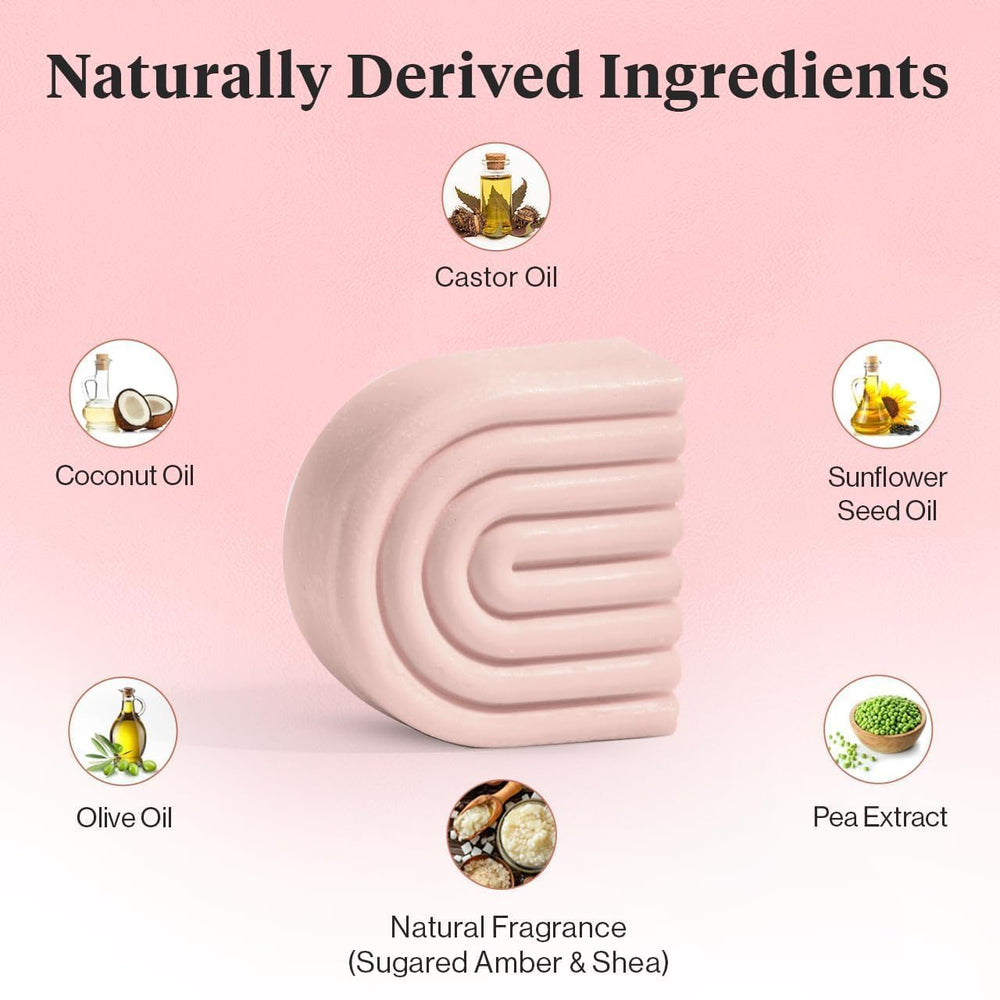 Kitsch Castor Oil Conditioner Bar during styling offers frizz control and natural shine