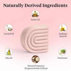 Kitsch Castor Oil Conditioner Bar during styling offers frizz control and natural shine