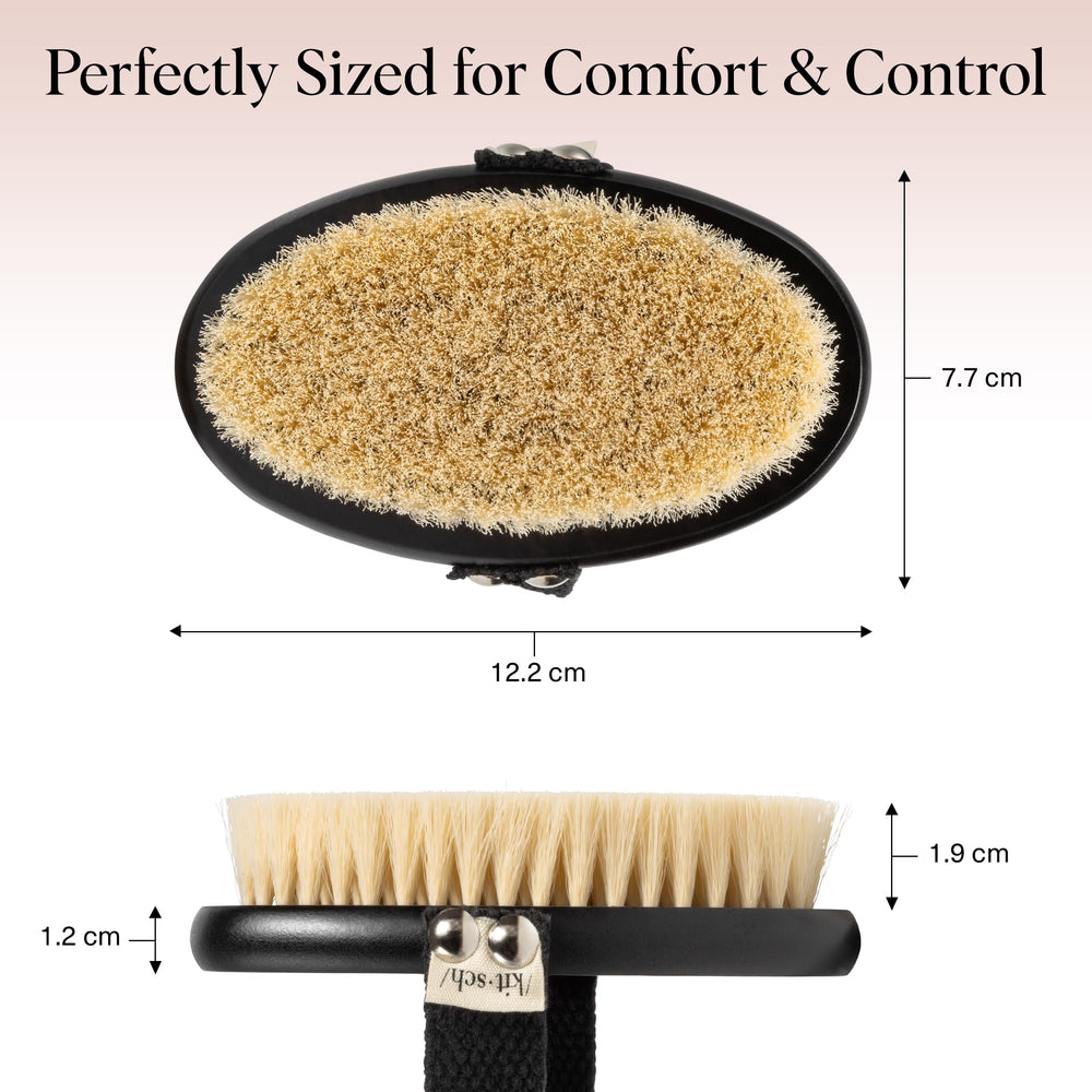 Kitsch cellulite-appearance smoothing targets uneven areas for improved texture.