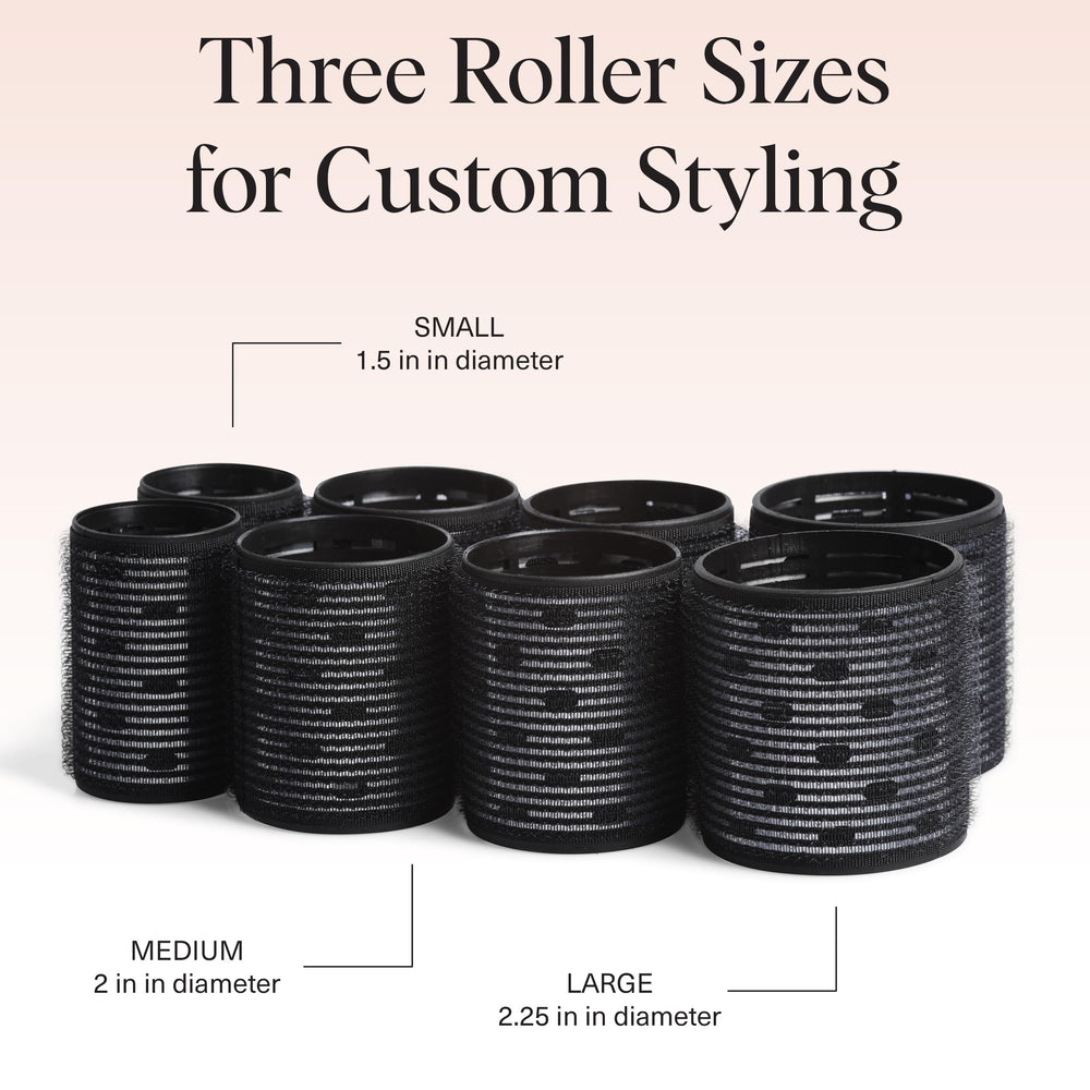 Kitsch Ceramic Thermal Hair Rollers self-grip surface ensures snag-free styling during use