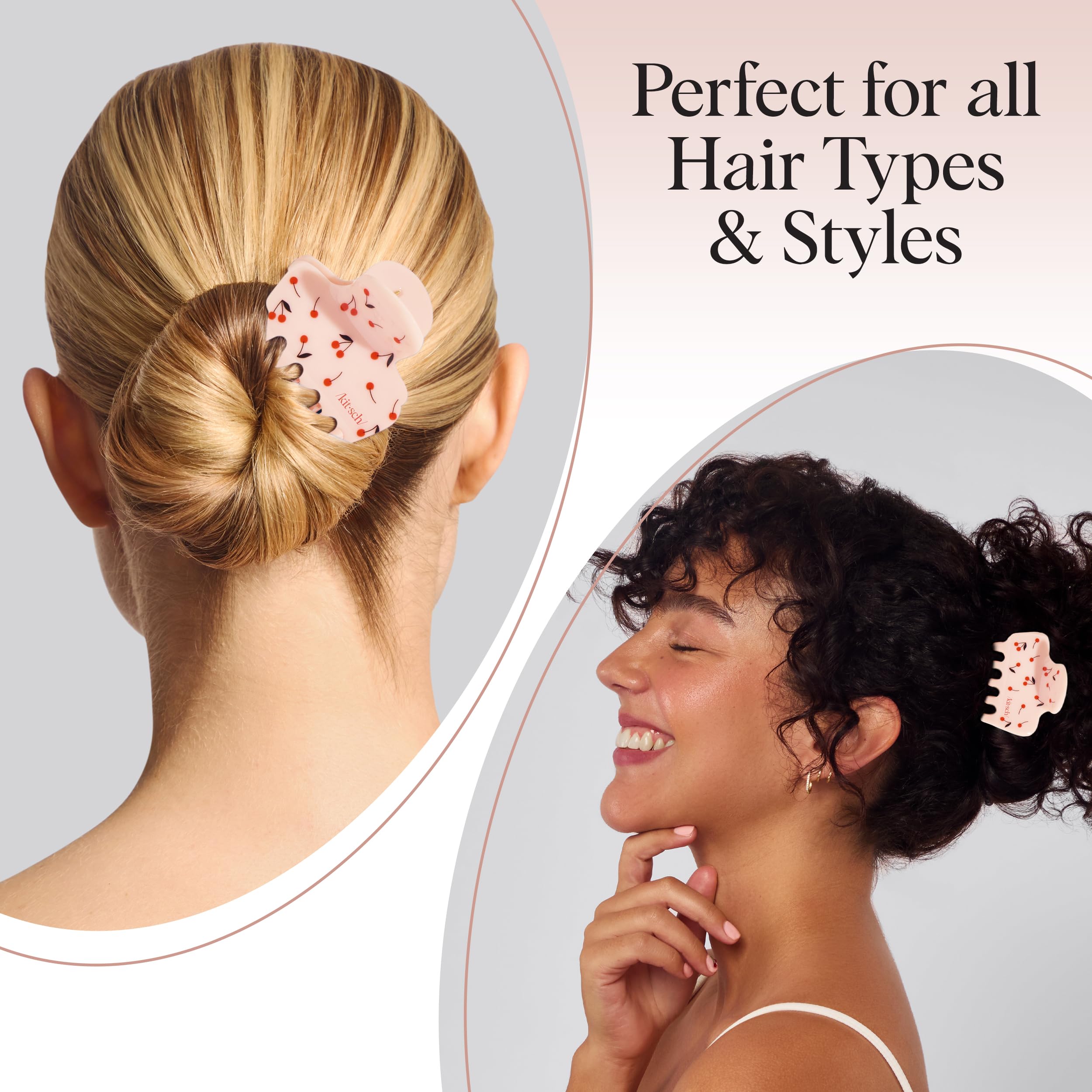 Kitsch cherry print clip against packaging communicates gift ready charm