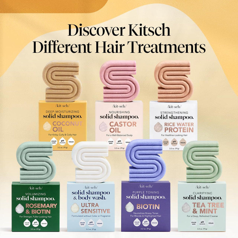Kitsch Coconut Oil Shampoo Bar fragrance-free care for sensitive scalps