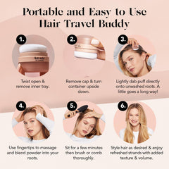 Kitsch dry shampoo powder no white cast on all hair colors