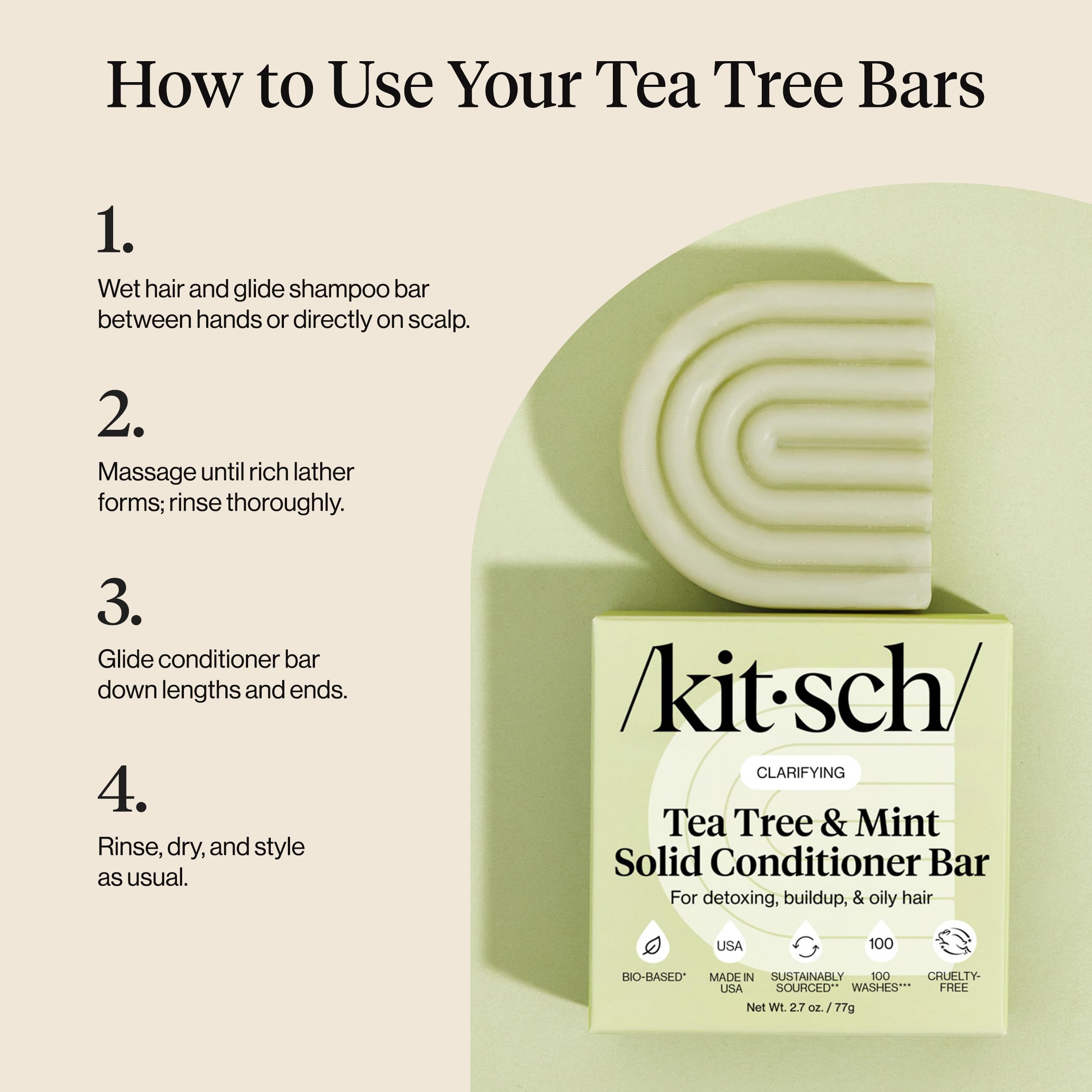 Kitsch eco-friendly packaging demonstrates sustainable hair care.