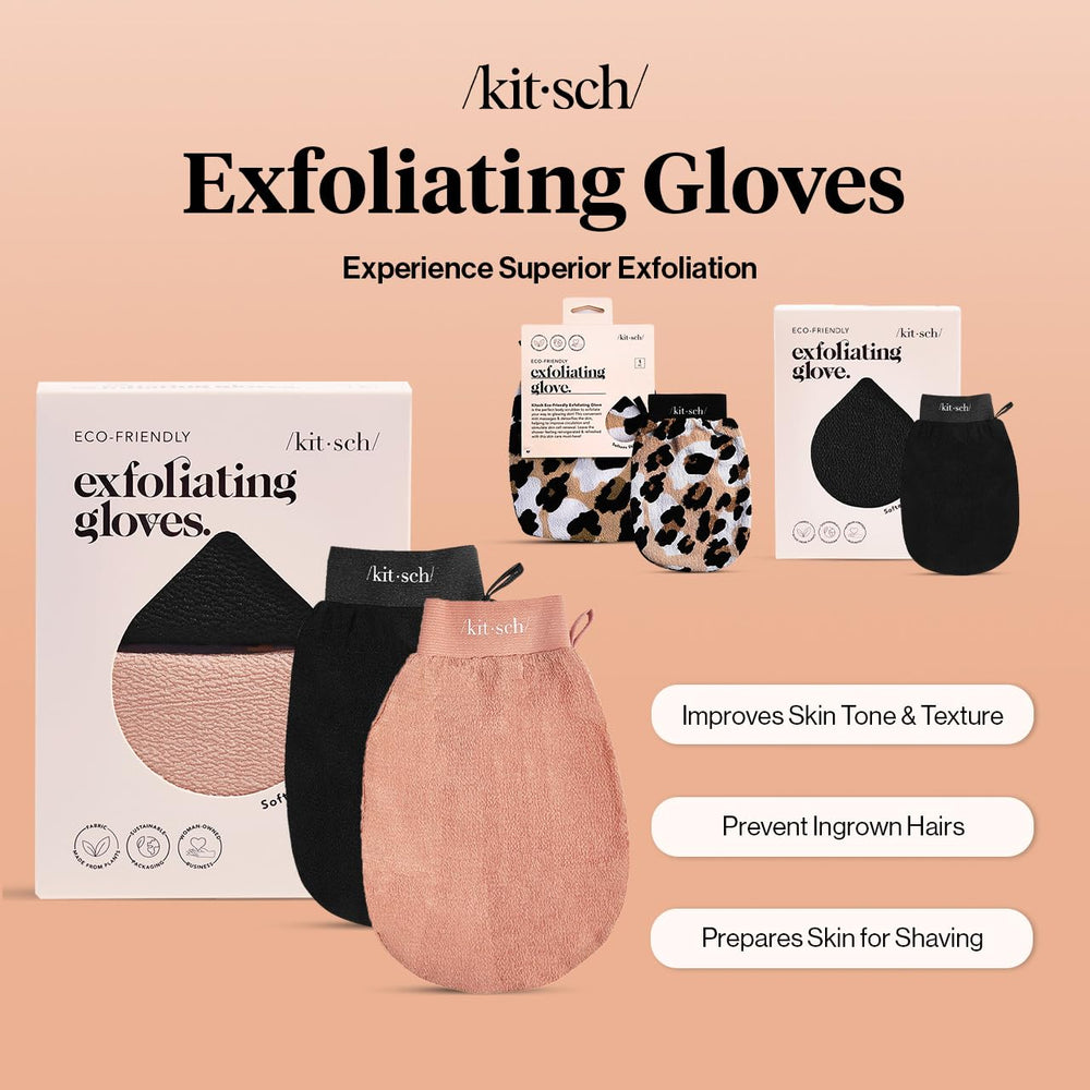 Kitsch gloves prep skin before shaving for smoother results.
