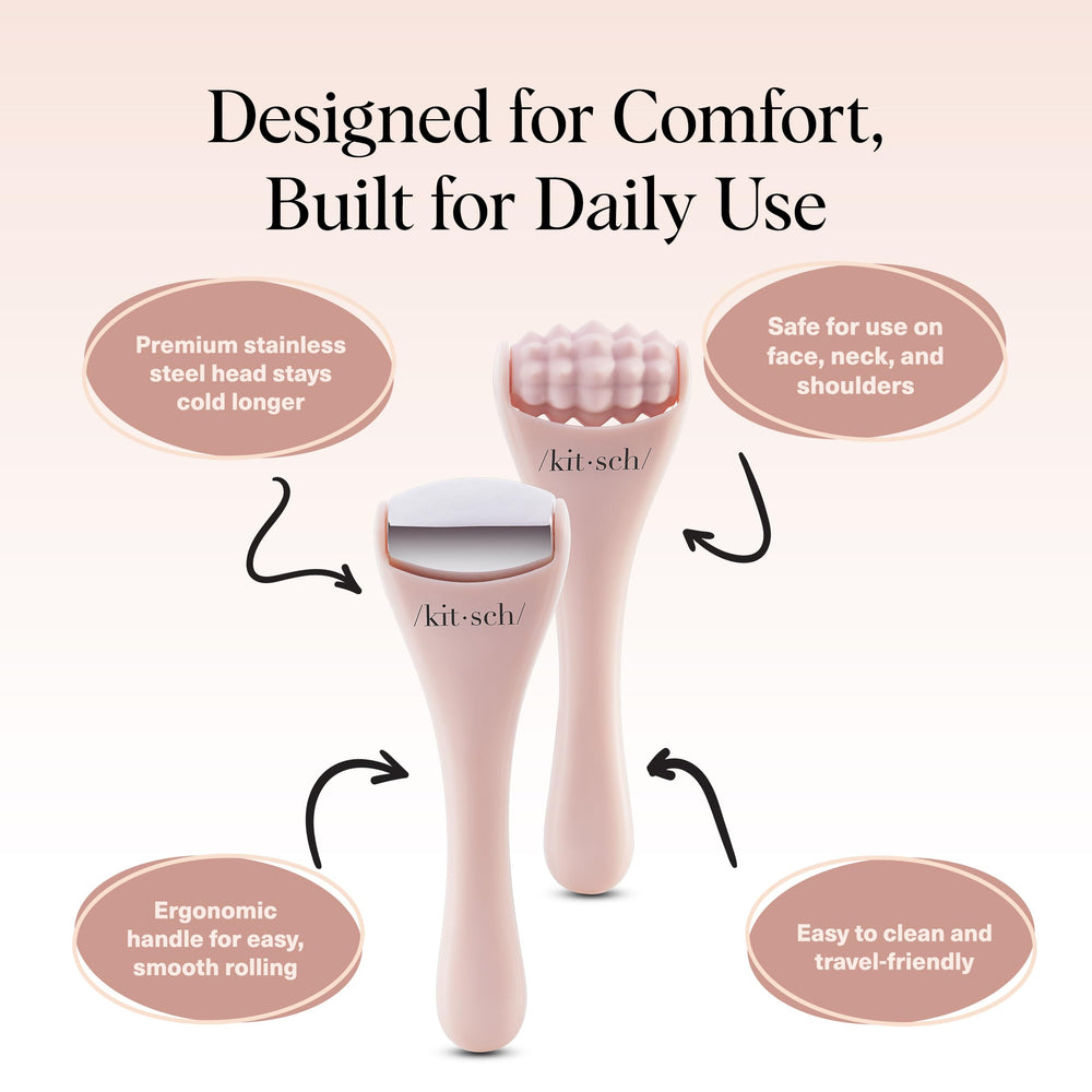 Kitsch face massager targets eyes and jawline for smoother look