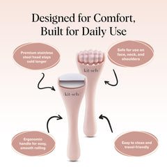 Kitsch face massager targets eyes and jawline for smoother look