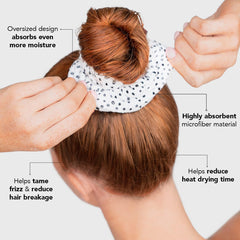 Kitsch fast-drying scrunchie highly absorbent and compact—great for travel or gym showers.