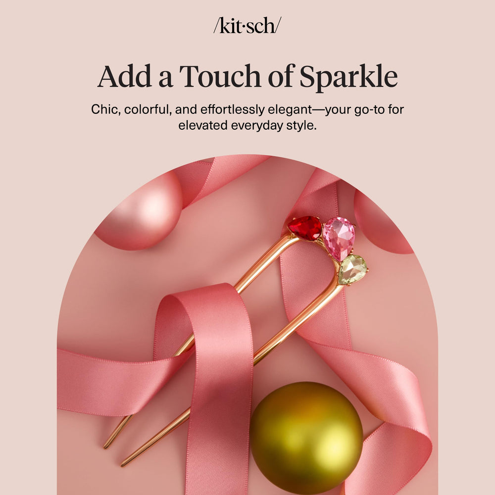 Kitsch French hair pin gift-ready packaging highlights ideal gift for women.