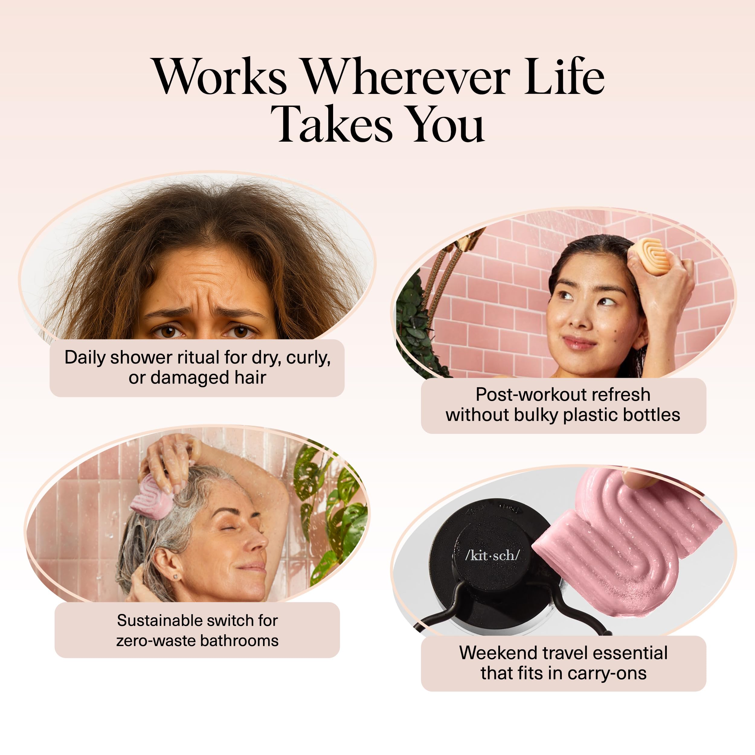 Kitsch Hair care routine set on display invites easy two-step regimen for healthier-looking hair