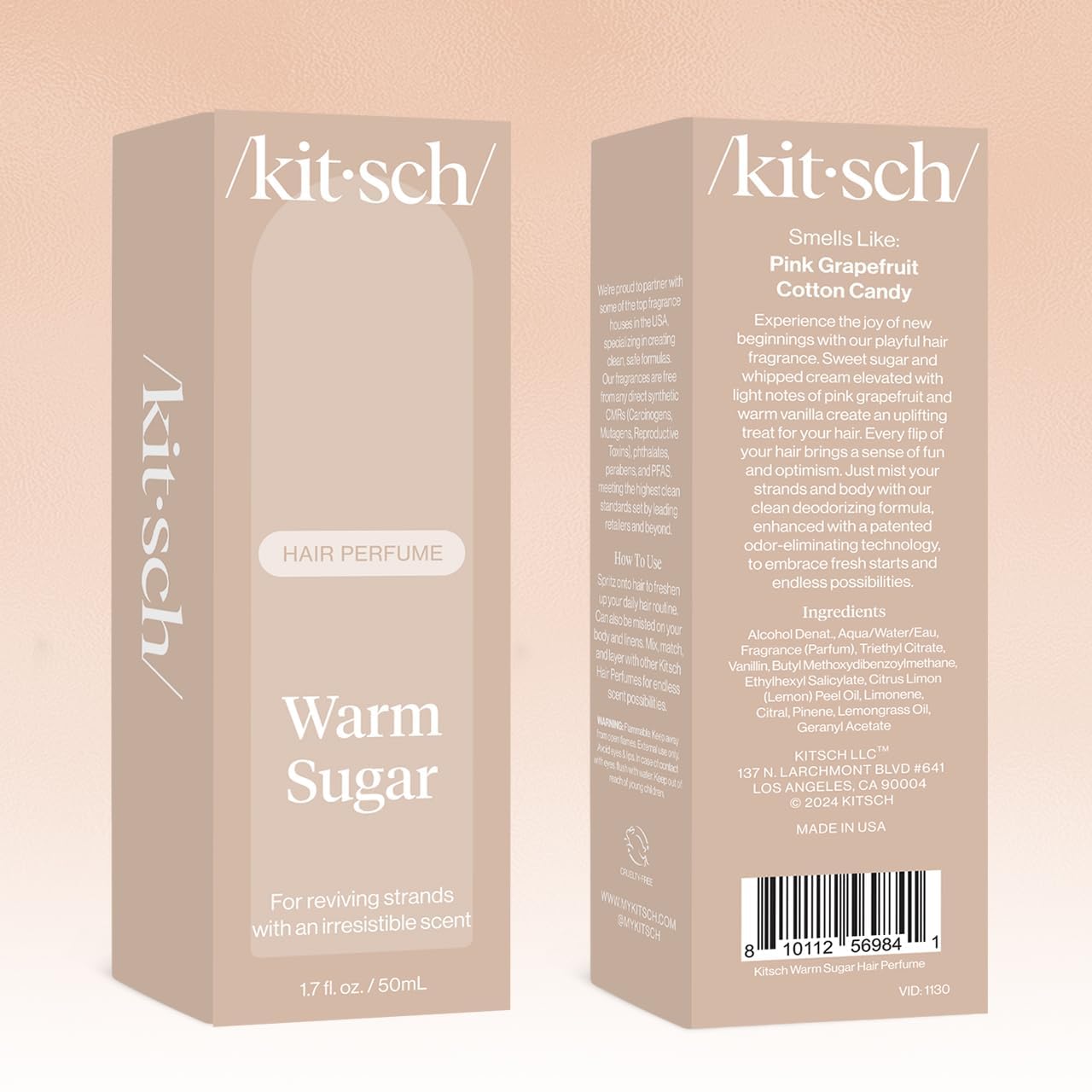 Kitsch Warm Sugar is presented as a self-care gift for fragrance lovers.