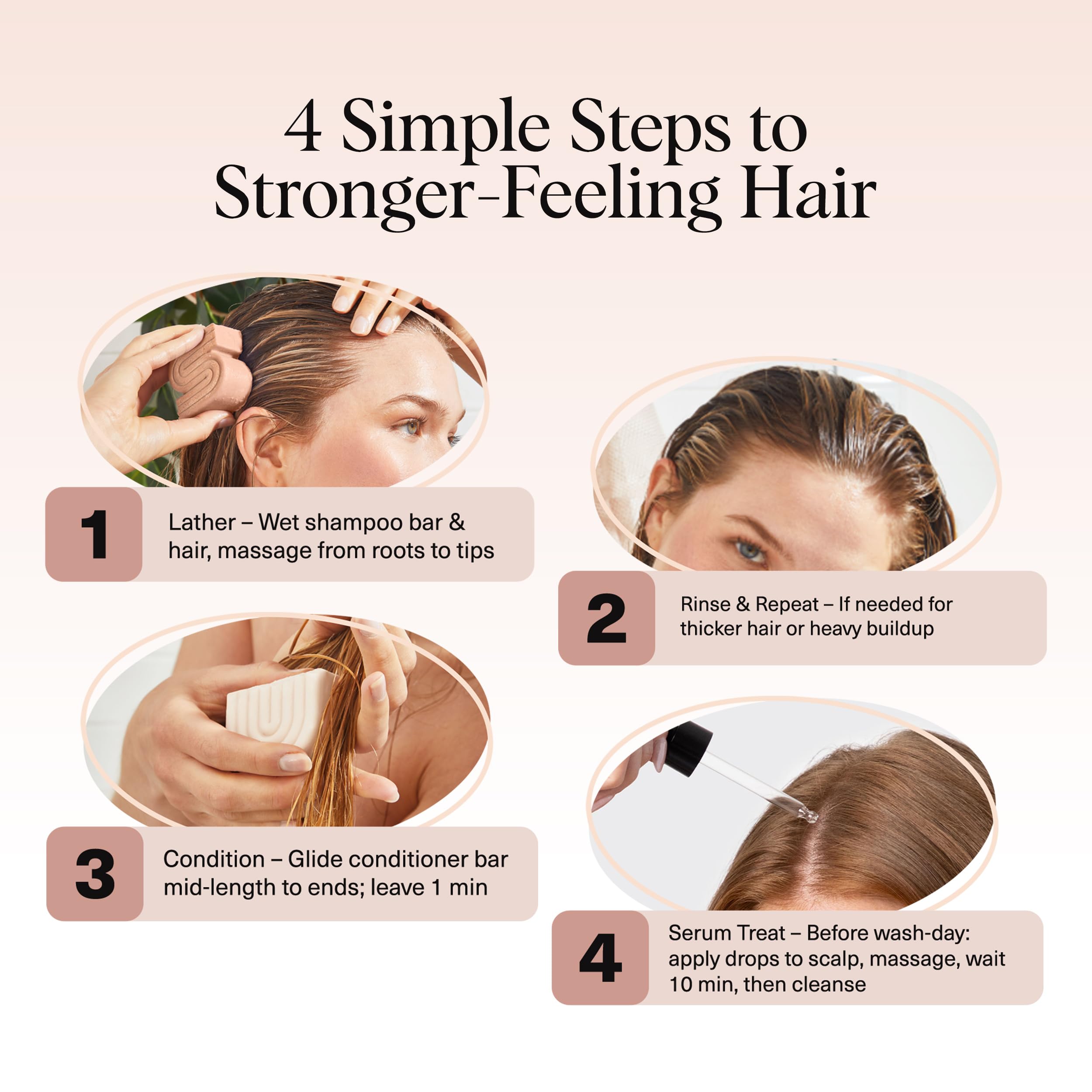 Kitsch hair volume and shine potential after multiple washes with rice protein