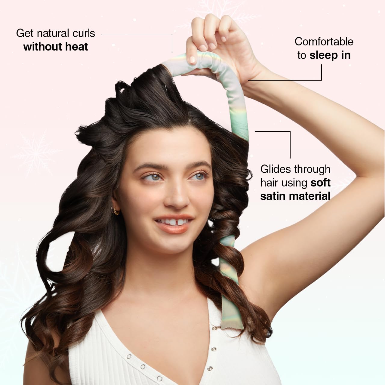 Kitsch holiday hair hero bouncy-waves for natural-looking volume.