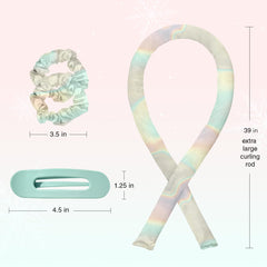 Kitsch satin scrunchies securely hold hair without denting.
