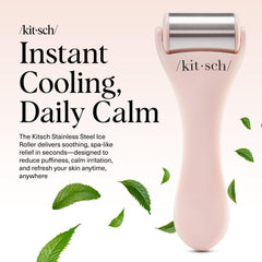 Kitsch Ice Roller stainless-steel roller stays cold longer for soothing sessions