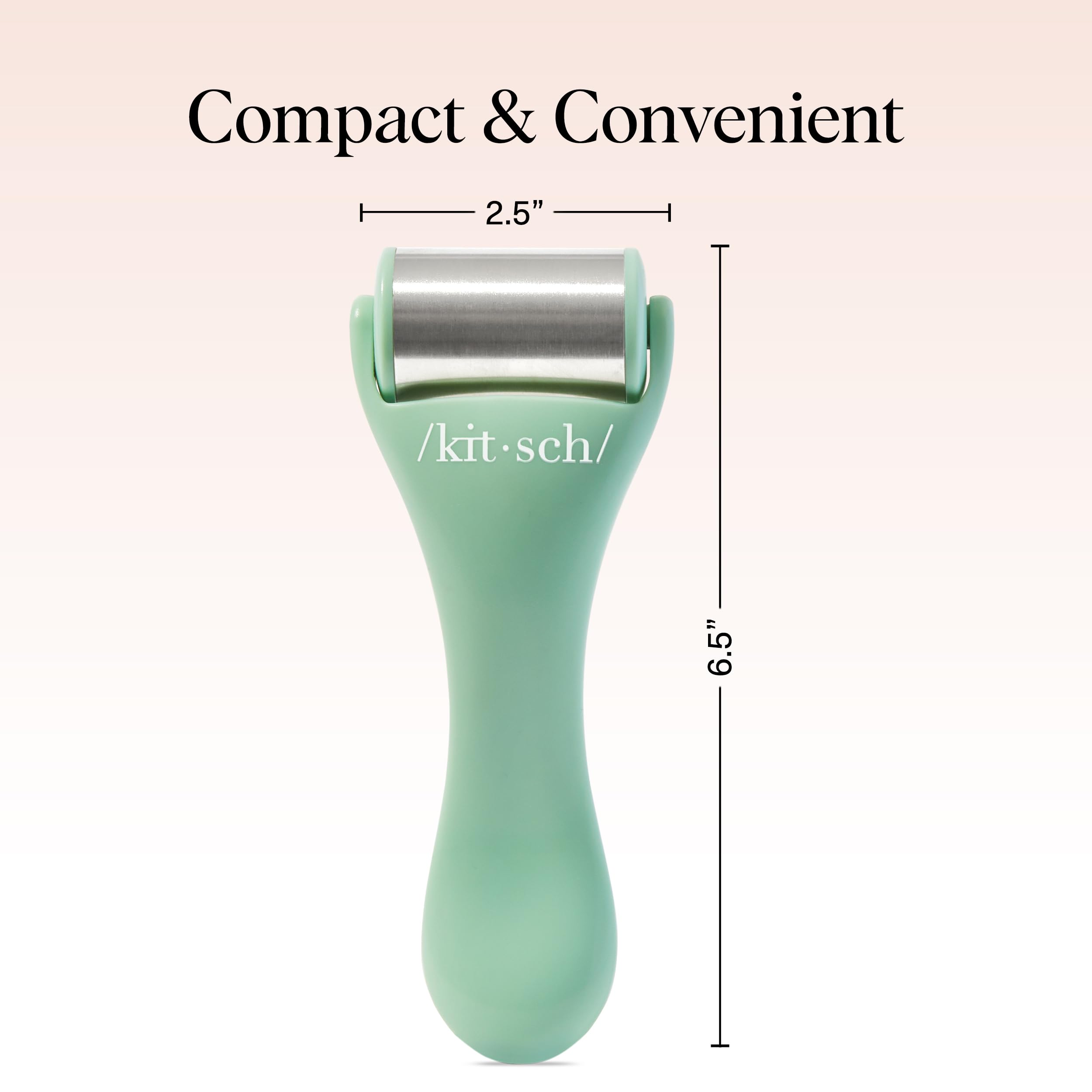 Kitsch Ice Roller travel-friendly in a compact setup for on-the-go use