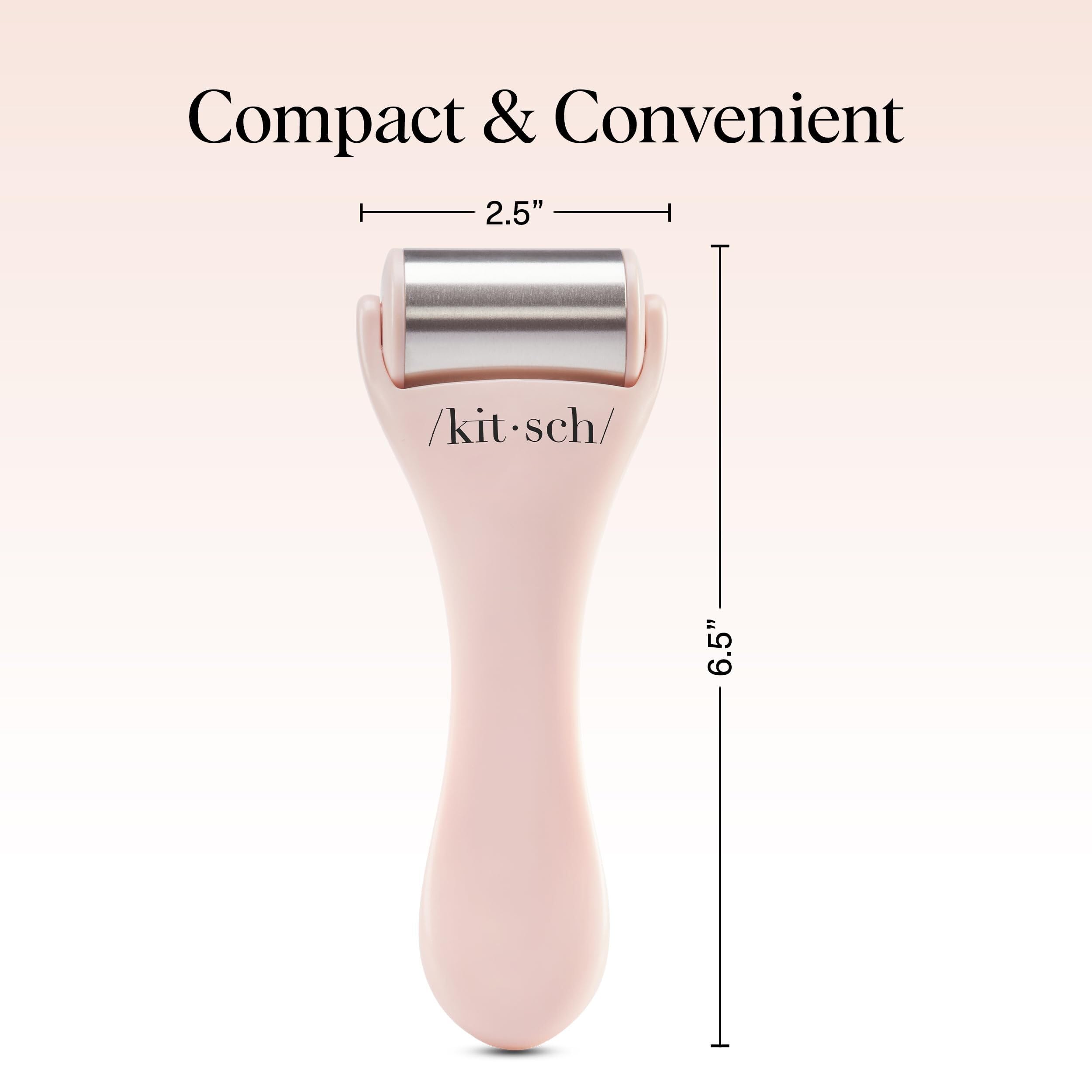 Kitsch Ice Roller travel-friendly image shows compact tool for on-the-go headache relief