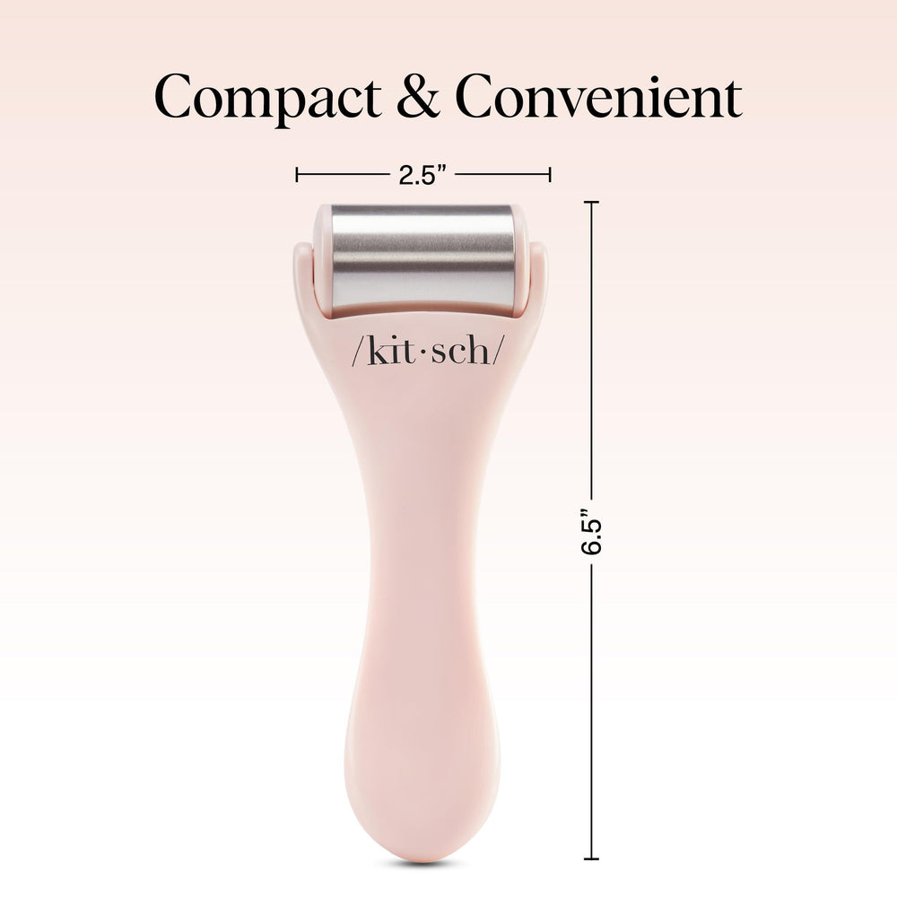 Kitsch Ice Roller travel-friendly image shows compact tool for on-the-go headache relief