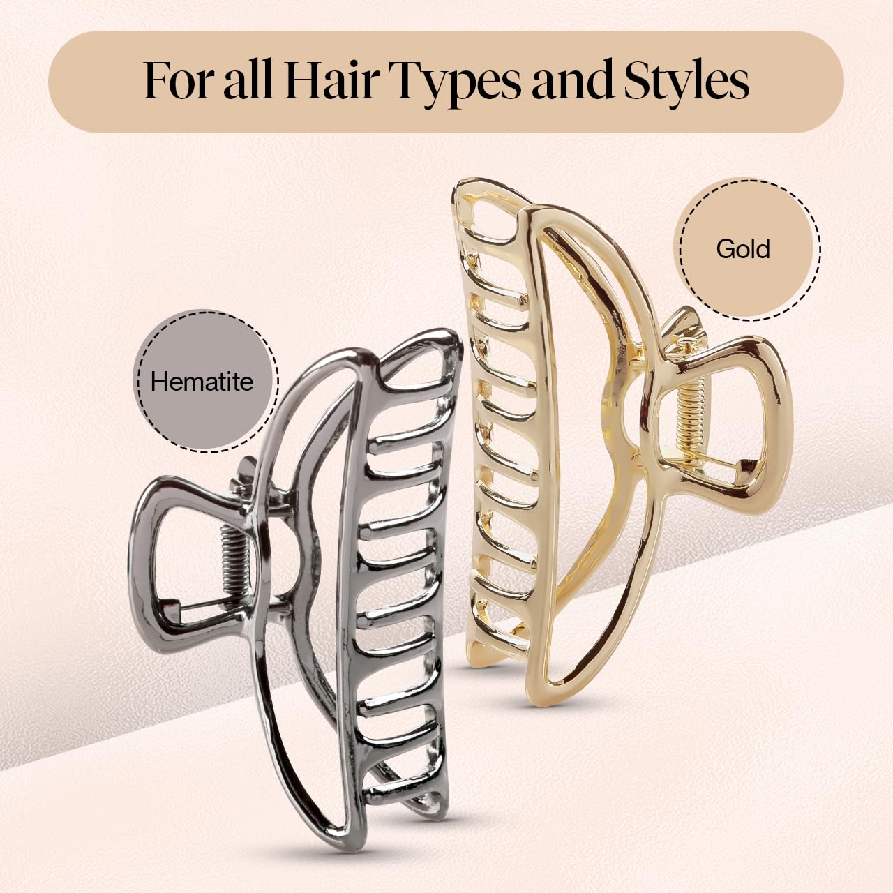 Kitsch metal hair clips travel pack showing compact, durable design