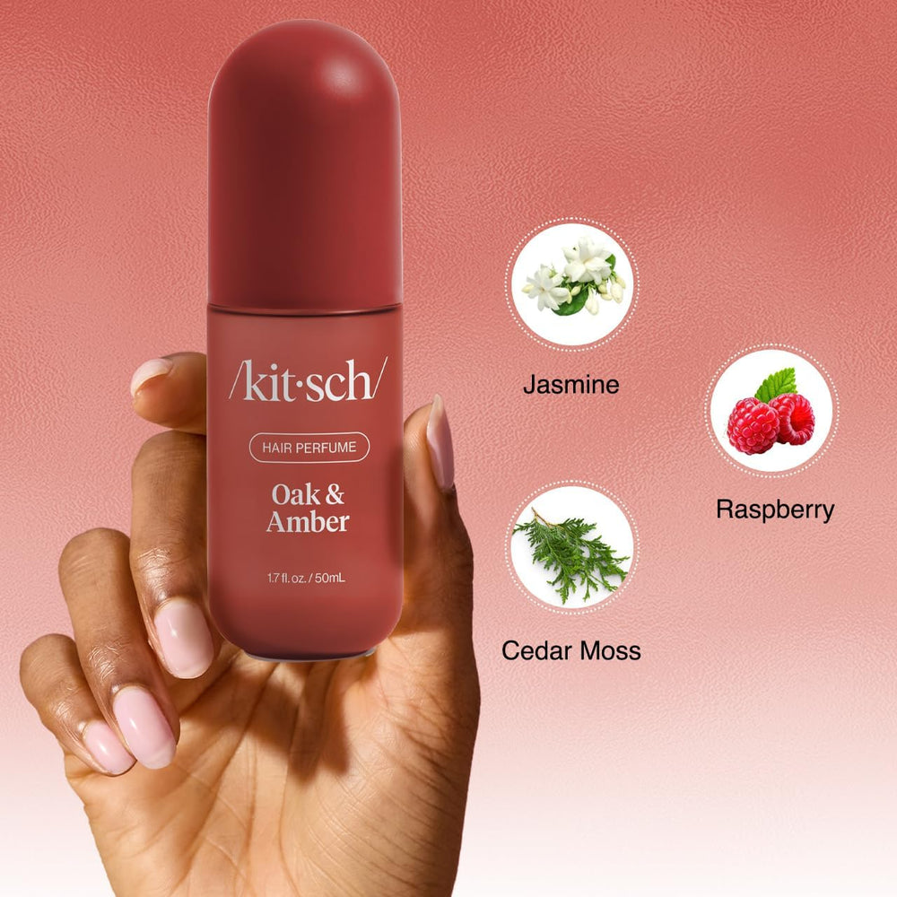 Vegan cruelty-free label on Kitsch Oak & Amber product.
