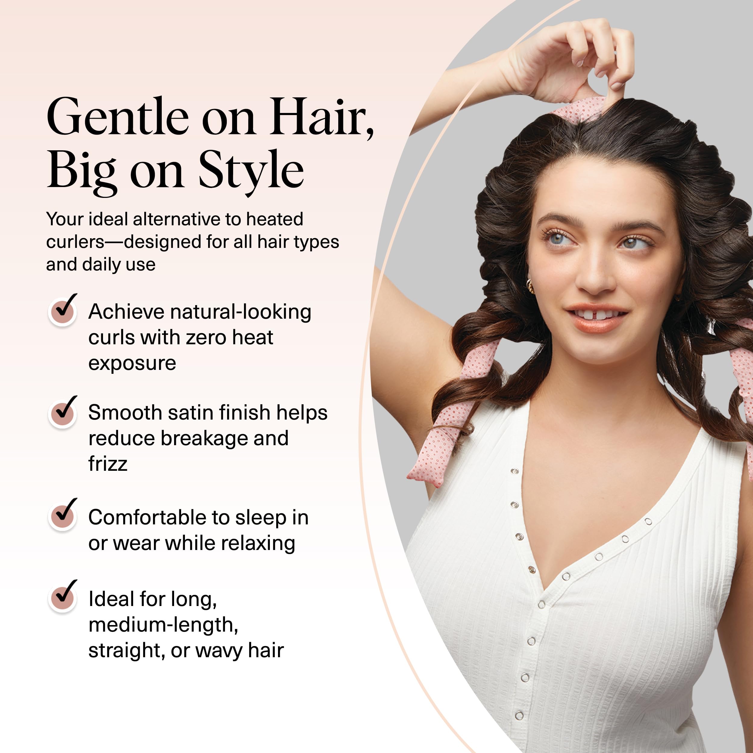 Kitsch overnight curling rod closeup highlights quick 5-minute prep for waves