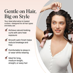 Kitsch overnight curling rod closeup highlights quick 5-minute prep for waves