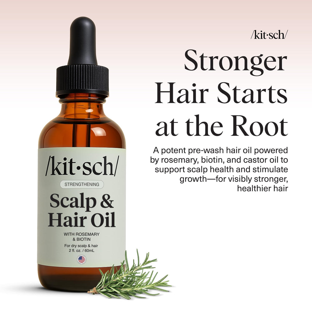 Kitsch prewash oil application shows scalp massage for nourished roots