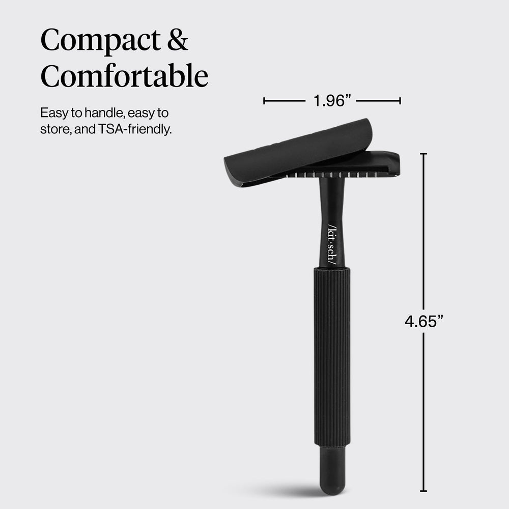 Kitsch razor silicone cap for travel protects blades and keeps your kit organized.