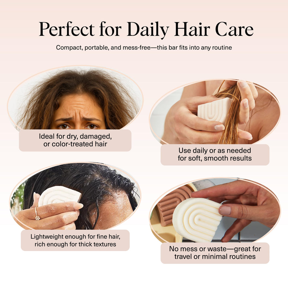 Kitsch Rice Water Conditioner Bar safe for color-treated hair.