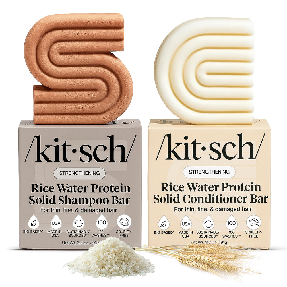 Kitsch Rice Water solid shampoo bar for nourishing cleansing and stronger hair