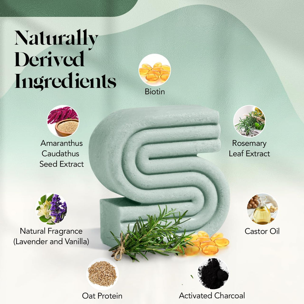 Kitsch Rosemary & Biotin Shampoo Bar packaging highlights eco-friendly, USA-made credentials.