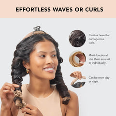 Kitsch satin scrunchies keep curls secure without snagging or creasing.