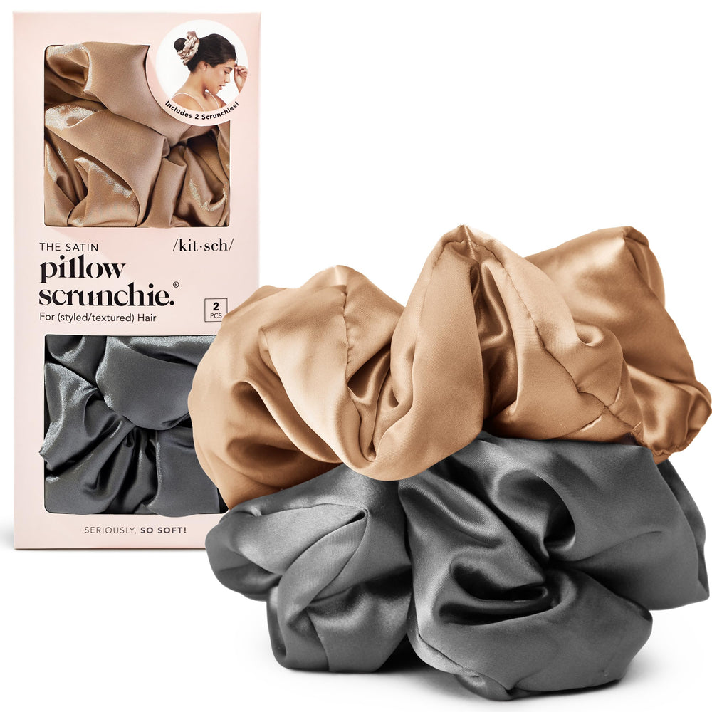 Kitsch satin scrunchies packaged on display ready to gift