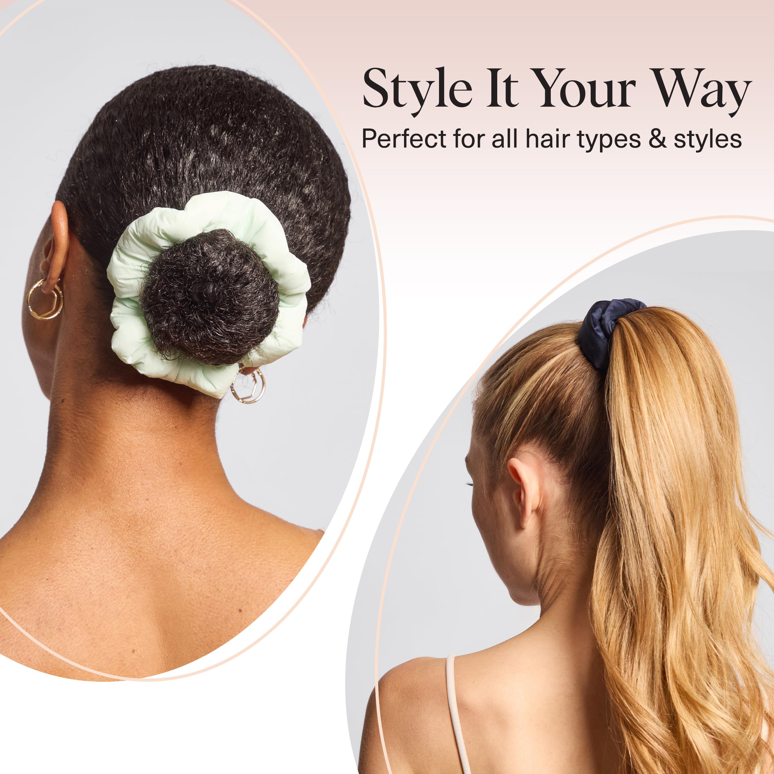 Kitsch scrunchies stylish-womens-accessory lifestyle shot emphasizes versatile styling