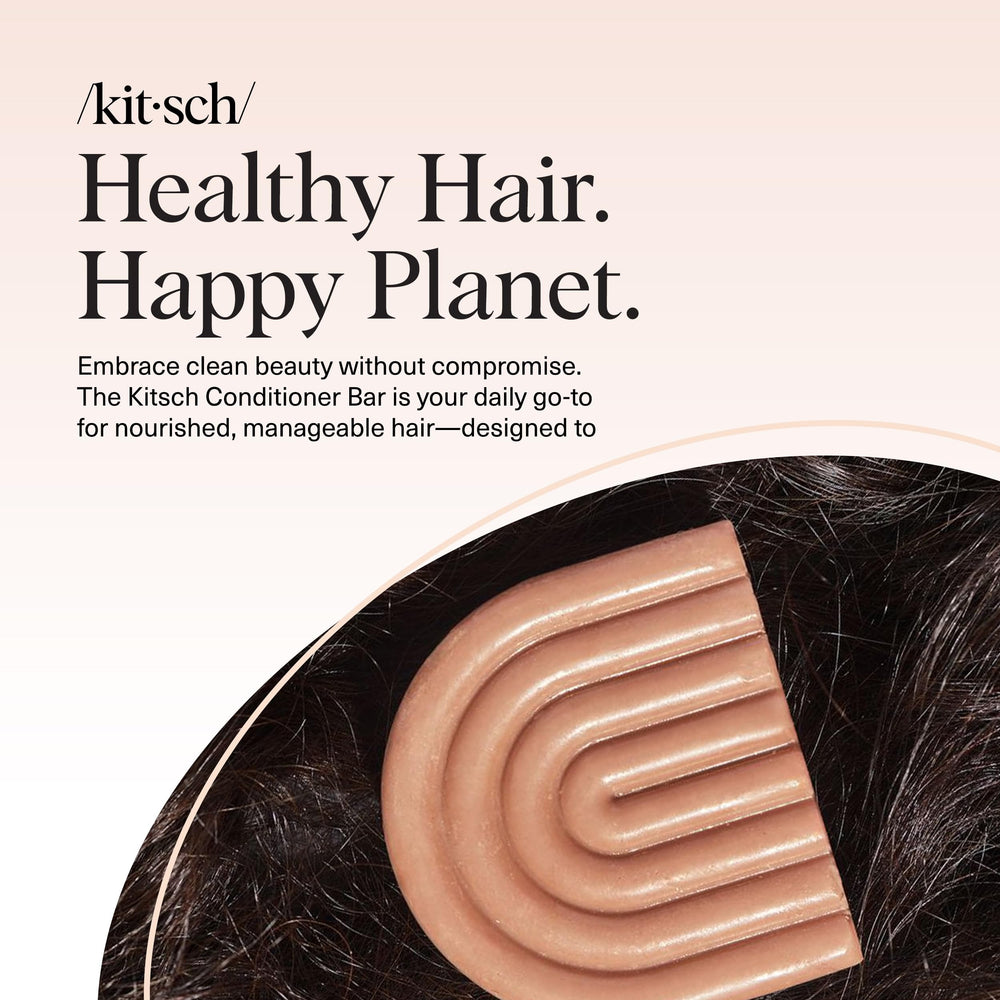 Kitsch travel-friendly conditioner bar in gym bag setup