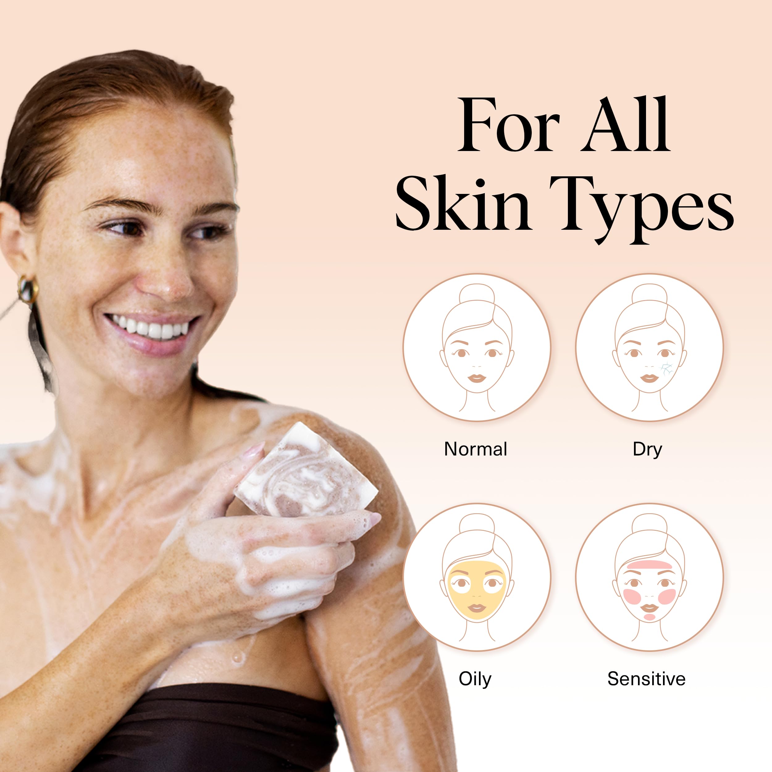 Kitsch Shea Butter Exfoliating Bar packaging emphasizes compact, travel-friendly soap for on-the-go routines.