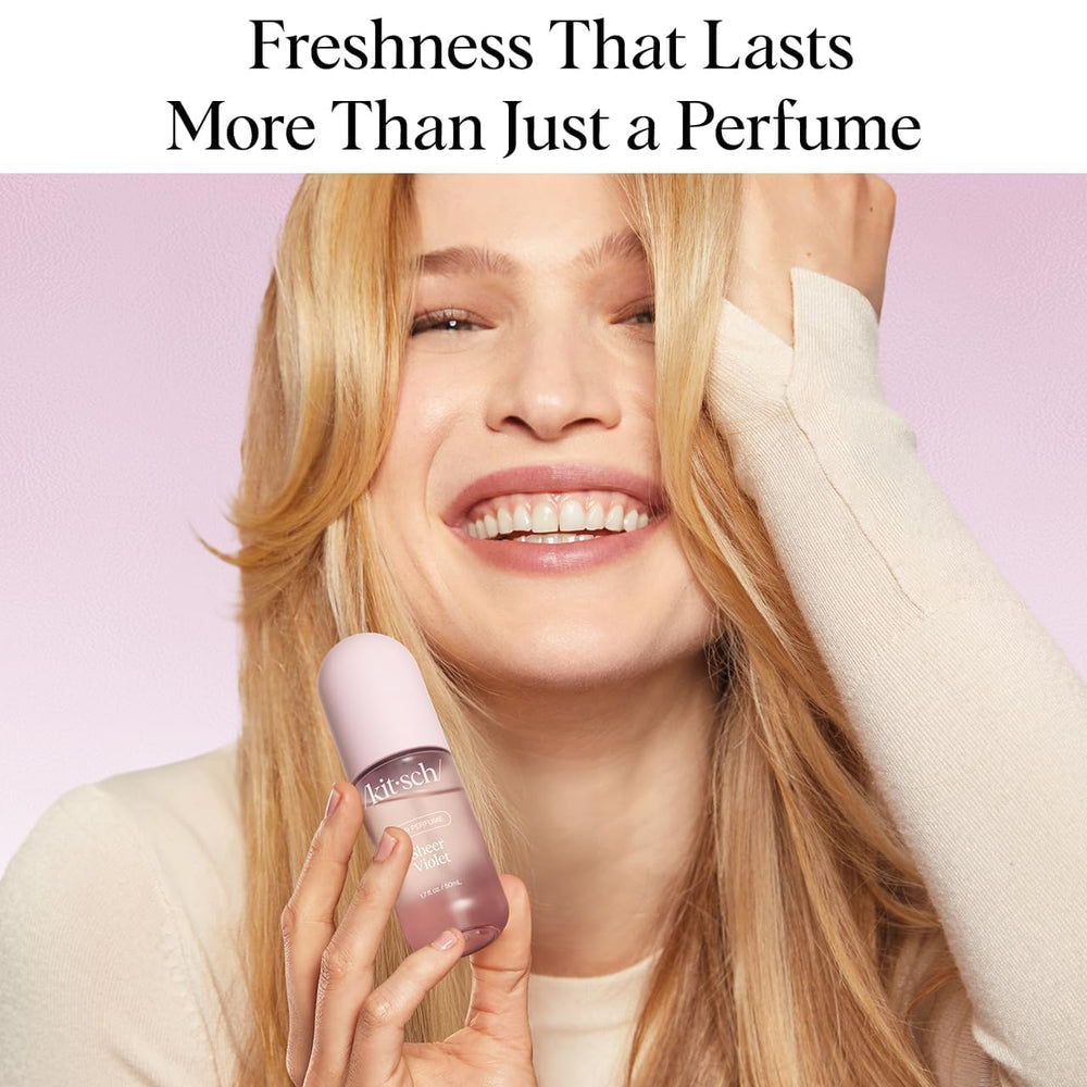Kitsch Sheer Violet body-mist refreshing skin with a soft musk scent