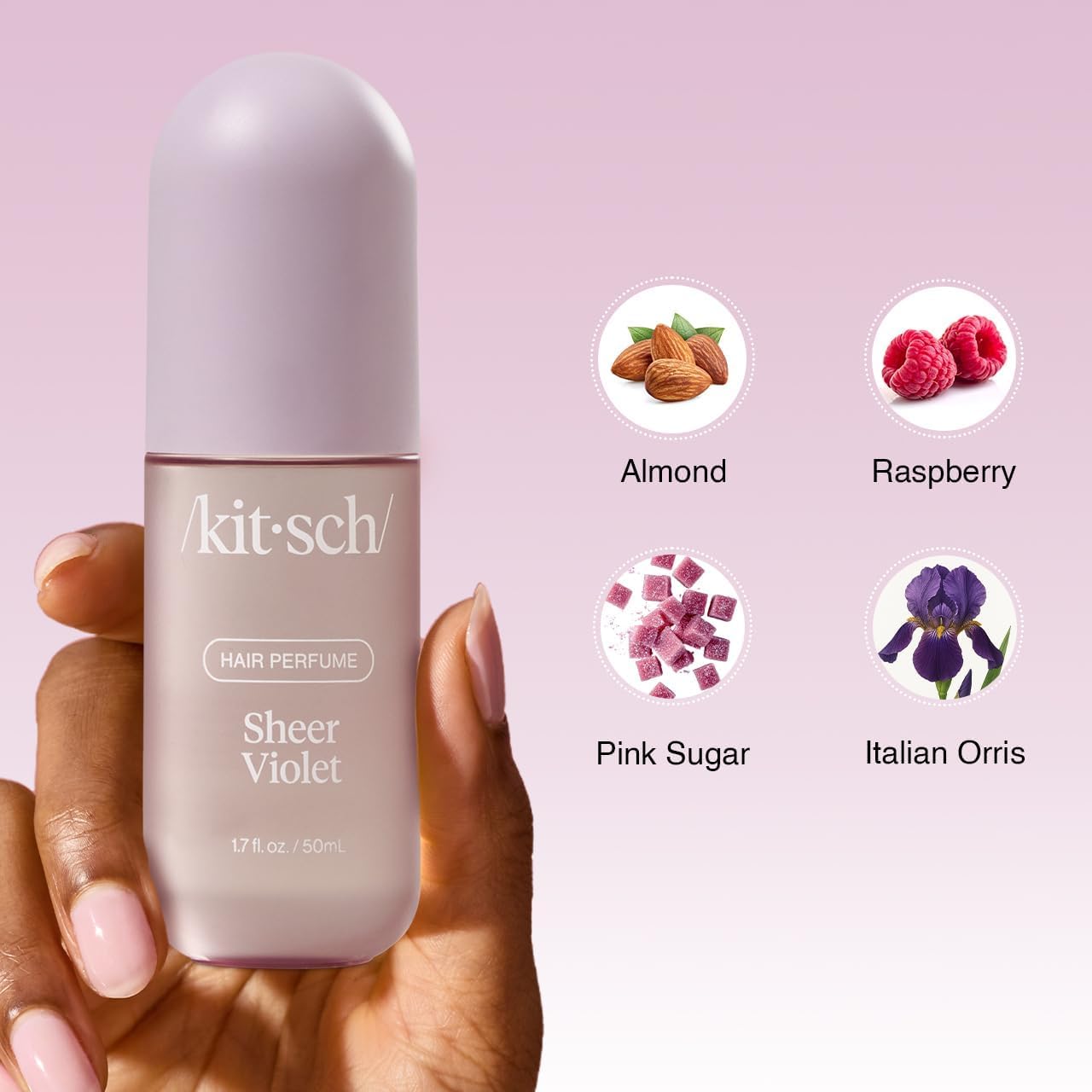 Kitsch Sheer Violet gym-refresh neutralizes odors for post-workout strands