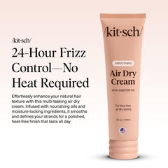 Kitsch smoothing air dry cream waves and curls definition without crunch