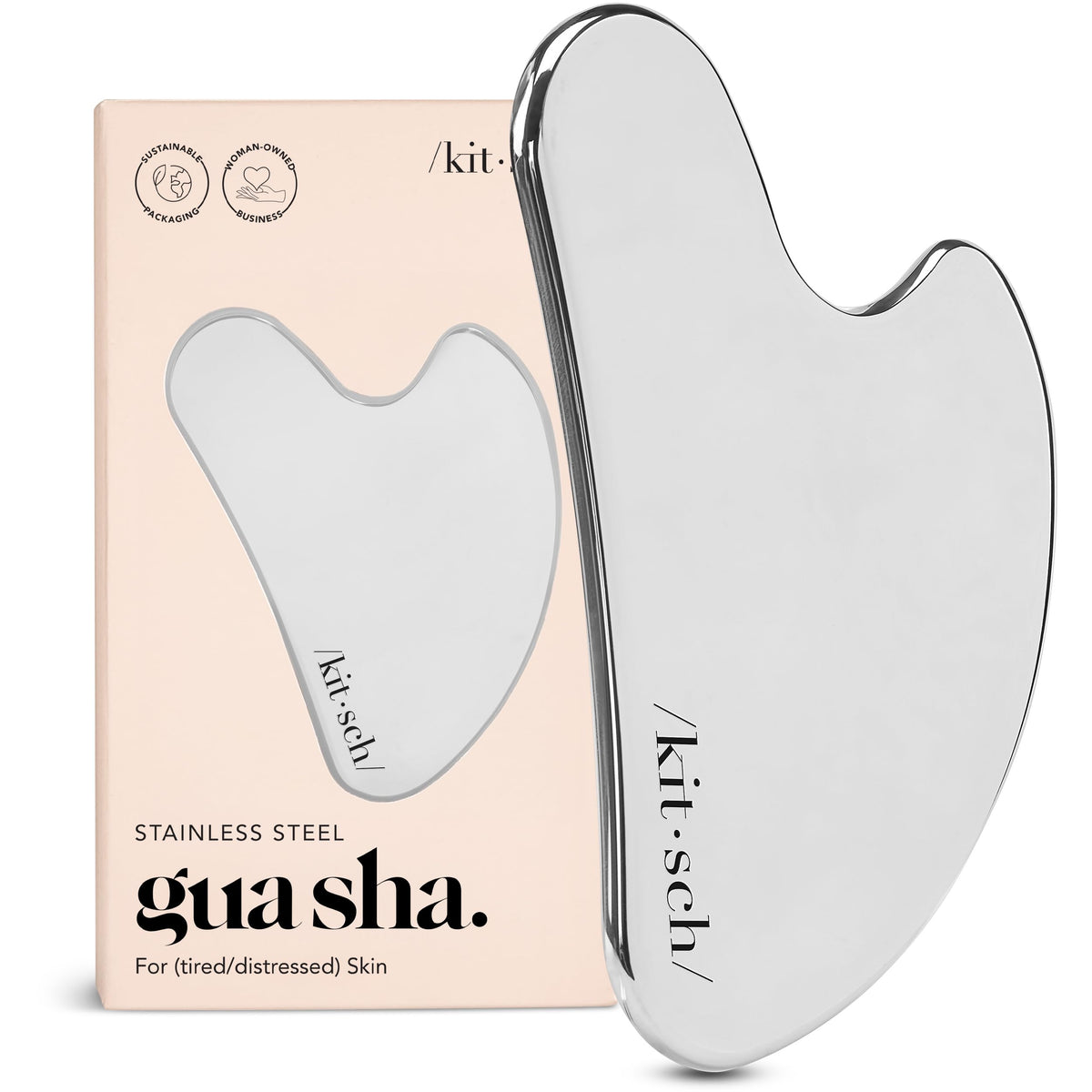 Kitsch gua sha face tool for precise facial massage and contouring.