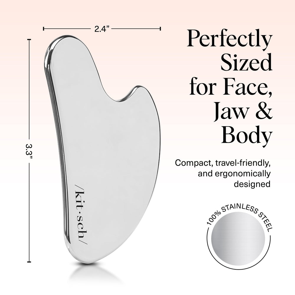 Kitsch gua sha warming therapy highlights gentle heat for comforting routines.