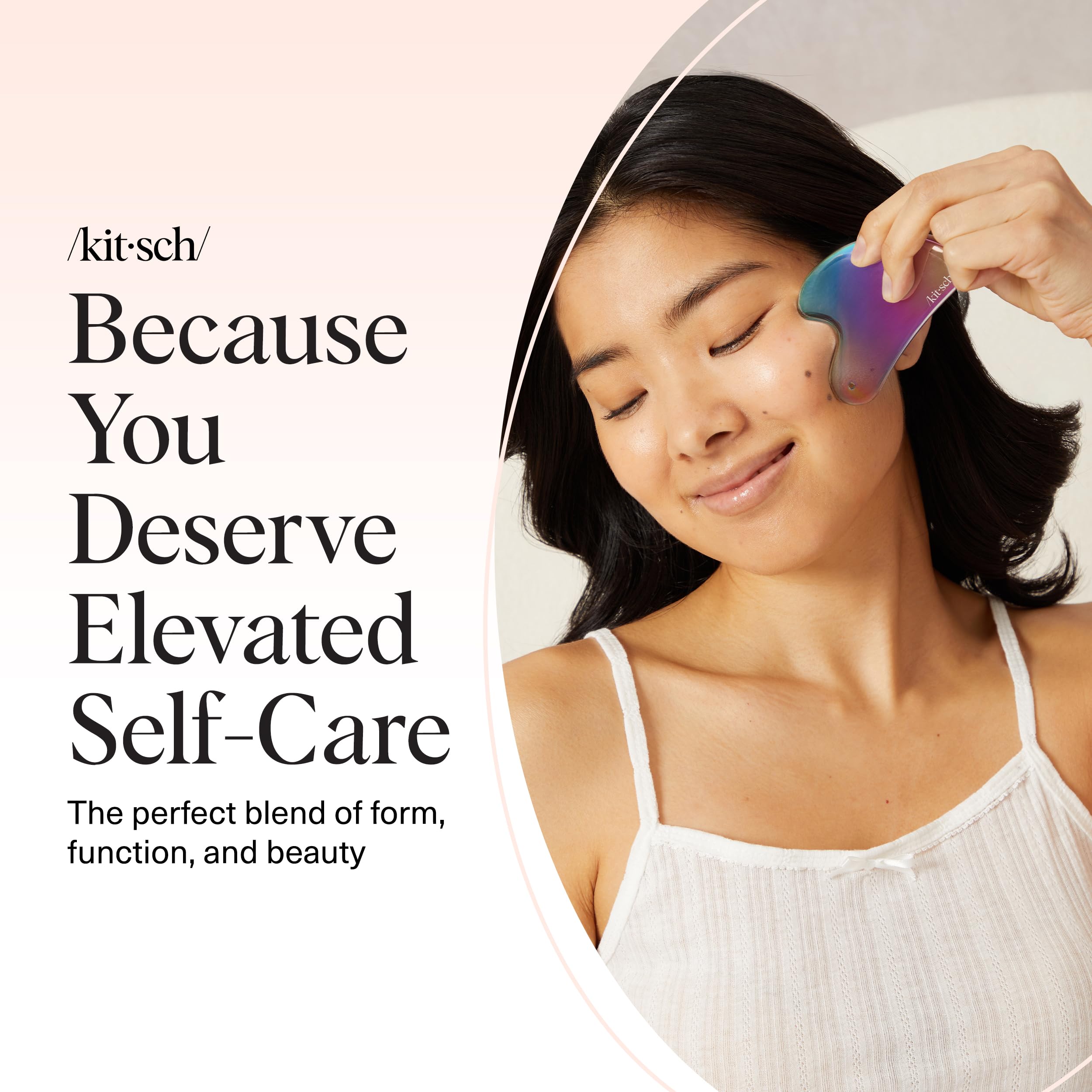 Kitsch stainless steel gua sha tool luxury gift presents self care option