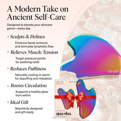 Kitsch stainless steel gua sha tool lymphatic drainage supports gentle drainage